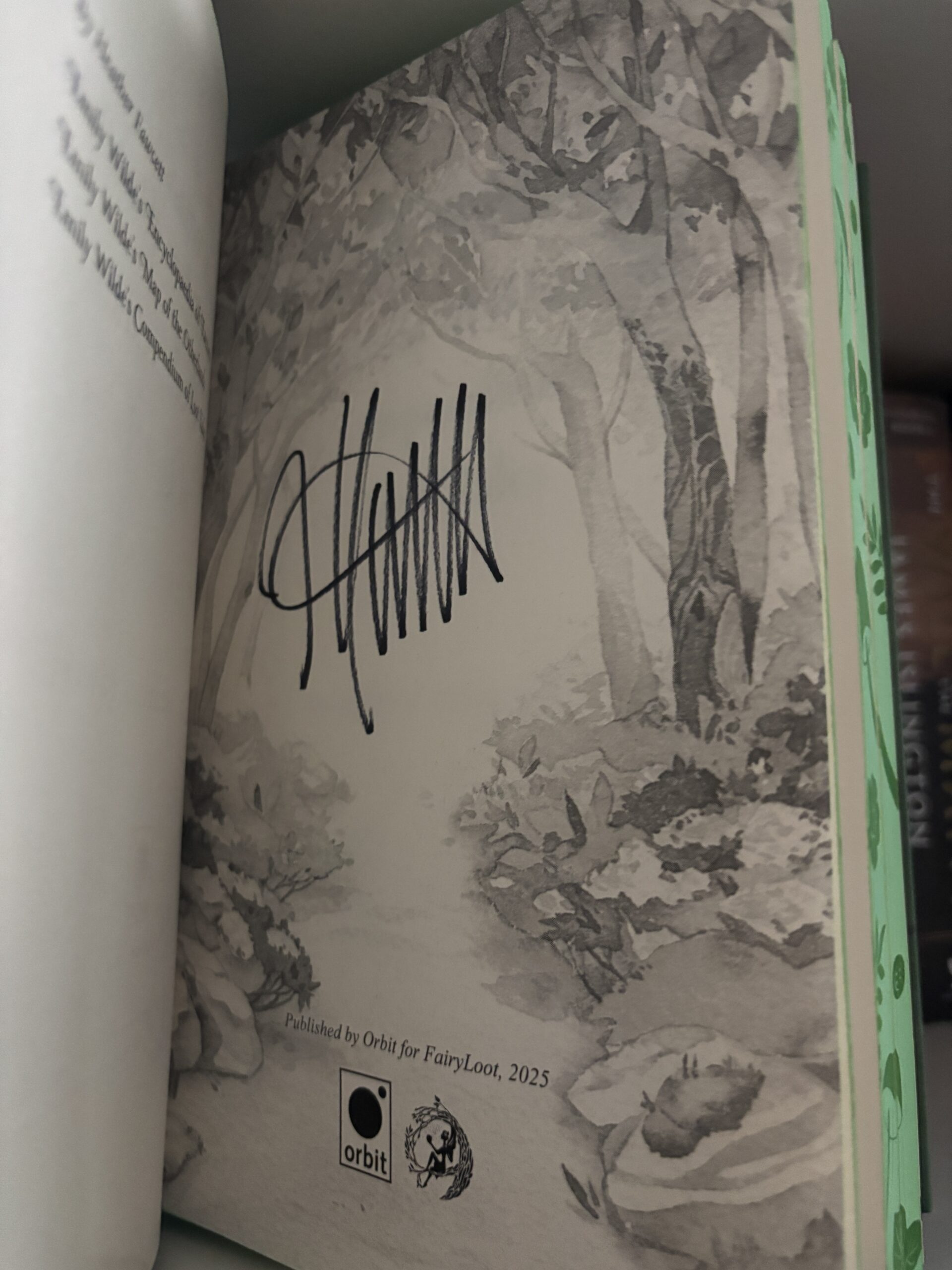 Signed Emily Wilde's Compendium of Lost Tales by Heather Fawcett - Fairyloot - Image 4
